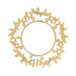 Saro Lifestyle Leaf Border Charger (Set Of 4)