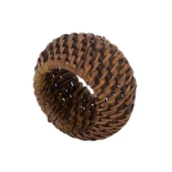 Saro Lifestyle Rustic Napkin Rings With Woven Rattan Design -Saro Lifestyle GUEST 6a675a0a c34e 410e 8004 a387c3c8db58