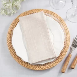 Saro Lifestyle Classic Stitched Plaid Napkin (Set Of 4) -Saro Lifestyle GUEST 6b731f4e 4ecc 40b1 8ec5 673964508e1c