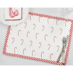 Saro Lifestyle Candy Cane Placemat, 14"x20" Oblong, Red (Set Of 4) 6 Saro Lifestyle Candy Cane Placemat, 14"x20" Oblong, Red (Set Of 4) -Saro Lifestyle GUEST 6ce22c8f 5d41 432a 96f3 3ef6dbe6f208