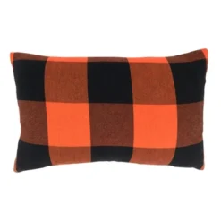 Saro Lifestyle Saro Lifestyle Cotton Pillow Cover With Buffalo Plaid Design -Saro Lifestyle GUEST 6db5d95e 3b55 42c7 b174 f8d8a435cef8