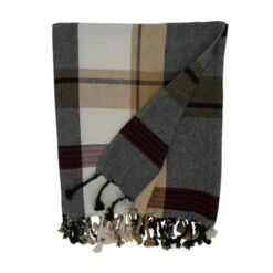 50"x60" Plaid Design Throw Blanket - Saro Lifestyle -Saro Lifestyle GUEST 6f4503a6 b9fb 4909 831c 1962f128f73f
