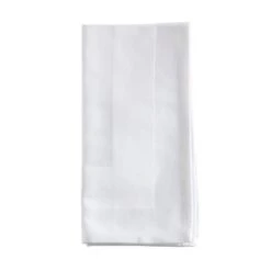 Saro Lifestyle Satin-Trimmed Damask Napkin (Set Of 4), 20"x20", White -Saro Lifestyle GUEST 6f944d22 6543 4300 a00c 7ddc66530507