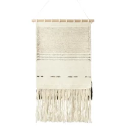 Saro Lifestyle Textured Woven Wall Hanging, 20"x36", Natural