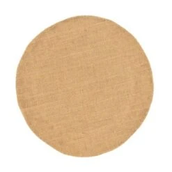 Saro Lifestyle Rustic Rope Weave Placemat (Set Of 4), Beige, 12"x12"