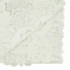 Saro Lifestyle Lace Design Elegant Table Runner, White, 15" X 66"