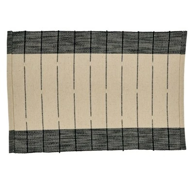 Saro Lifestyle Thin Stripe Design Table Mats 1 Saro Lifestyle Thin Stripe Design Table Mats