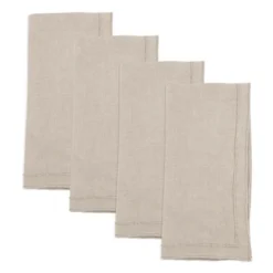 Saro Lifestyle Stonewashed Overlock Edge Napkin (Set Of 4)