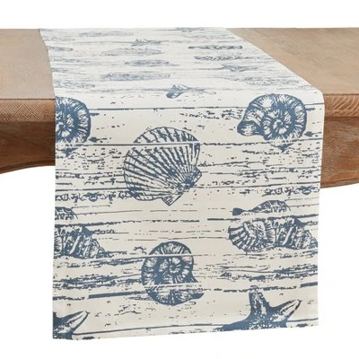 Saro Lifestyle Nautical Design Table Runner 3 Saro Lifestyle Nautical Design Table Runner - Image 3