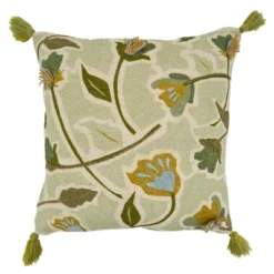 Saro Lifestyle Saro Lifestyle Large Floral Design Embroidered Pillow Cover 7 Saro Lifestyle Saro Lifestyle Large Floral Design Embroidered Pillow Cover -Saro Lifestyle GUEST 775ee9b4 3d02 4e71 9d62 94382829e0af