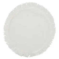 Saro Lifestyle Placemats With Stonewashed Fringed Design (Set Of 4) -Saro Lifestyle GUEST 7886e437 25f0 4243 92de 8abc1c3248ee