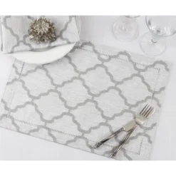 Saro Lifestyle Placemats With Laser-Cut Hemstitch Border (Set Of 4) -Saro Lifestyle GUEST 7981fe8e e83c 42e8 8c58 882f7751fc38