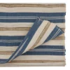 72" X 14" Water Hyacinth Striped Table Runner Blue - Saro Lifestyle: Rectangle, Non-Woven, Spot Clean, 72 Inch