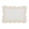 Saro Lifestyle Scallop Border Bliss Placemat (Set Of 4)