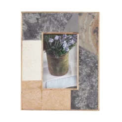 Saro Lifestyle Picture Frame With Slate Fragment Design -Saro Lifestyle GUEST 7b540d20 4ce3 4892 8432 208acdf6c523