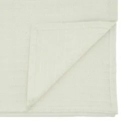 Saro Lifestyle Table Runner With Shimmer Stripe Design, Off-White, 16" X 72"