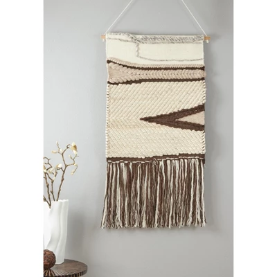 Saro Lifestyle Textured Woven Wall Hanging, 24"x48", Brown 2 Saro Lifestyle Textured Woven Wall Hanging, 24"x48", Brown - Image 2