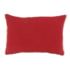 Saro Lifestyle Plaid Sleigh Decorative Pillow Cover, Red, 12"x18"