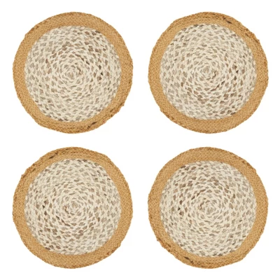 Saro Lifestyle Table Mats With Hand Braided Design (Set Of 4) 2 Saro Lifestyle Table Mats With Hand Braided Design (Set Of 4) - Image 2