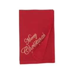 Saro Lifestyle Merry & Bright Holiday Napkin (Set Of 4), 20", Red -Saro Lifestyle GUEST 8475366d 1306 4484 98b7 61c0c174245b