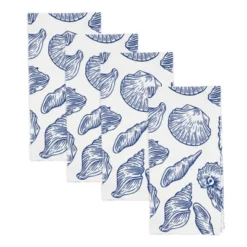 Saro Lifestyle Seaside Sea Shells Napkin (Set Of 4), White 7 Saro Lifestyle Seaside Sea Shells Napkin (Set Of 4), White -Saro Lifestyle GUEST 85c57e88 203c 447c 8af2 d280573f5b6f