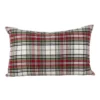 12"x20" Oversize Hensel Plaid Down Filled Lumbar Throw Pillow - Saro Lifestyle