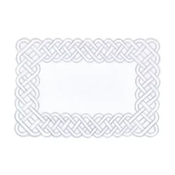 Saro Lifestyle Table Placemats With Braid Embroidered Design (Set Of 4) -Saro Lifestyle GUEST 8729b3d9 0bf4 48e8 bcea 407978e861c0