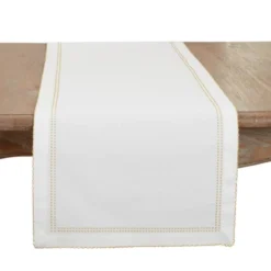 Saro Lifestyle Detailed Edge Embroidery Table Runner -Saro Lifestyle GUEST 874c5f3f 7bc0 434b a046 dc1b32b1ea6e