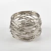 Saro Lifestyle Table Napkin Rings With Metal Twine Design (Set Of 4)