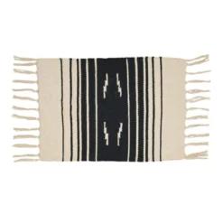 Saro Lifestyle Southwestern Spice Placemat (Set Of 4), 12"x18", Black