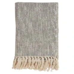 50"x60" Foil Print Throw Blanket With Tassels - Saro Lifestyle -Saro Lifestyle GUEST 8a29d859 9753 455a 851b 27bf3e90e6ef