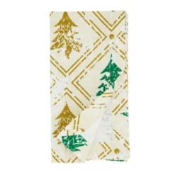 Saro Lifestyle Holiday Table Napkins With Christmas Trees Design (Set Of 4)