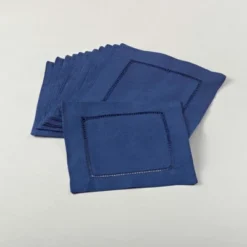 Saro Lifestyle Hemstitch Cocktail Napkin (Set Of 12) -Saro Lifestyle GUEST 8f562a44 1a43 4fe7 bb75 deddd5ec048d