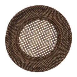 Saro Lifestyle Handmade Rattan Charger (Set Of 4) -Saro Lifestyle GUEST 8fa58f73 93cc 4697 b48a 0c273ef68aef