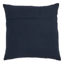 20"x20" Oversize Down Filled Knotted Rope Square Throw Pillow Navy - Saro Lifestyle