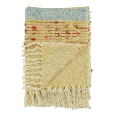 Saro Lifestyle Striped Throw With Fringed Edges 1 Saro Lifestyle Striped Throw With Fringed Edges