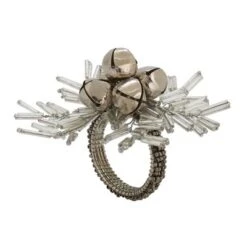Saro Lifestyle Holiday Napkin Rings With Beaded Snowflake And Bells Design (Set Of 4) 11 Saro Lifestyle Holiday Napkin Rings With Beaded Snowflake And Bells Design (Set Of 4) -Saro Lifestyle GUEST 90f1620b 3c58 49cf b1ec 365e7cb1ec0c