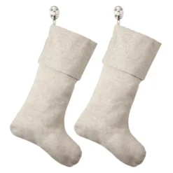 Saro Lifestyle Solid Color Toscana Christmas Stocking -Saro Lifestyle GUEST 929695ad cf64 489e 9f8e dcfd647219be
