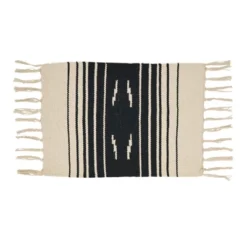 Saro Lifestyle Southwestern Spice Placemat (Set Of 4), 12"x18", Black -Saro Lifestyle GUEST 937bb9f7 b341 4927 a489 7c57961092fe