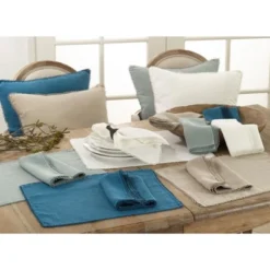 Saro Lifestyle Pompom Design Placemat (Set Of 4)