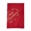 Saro Lifestyle Merry Christmas Embroidered Design Tablecloth