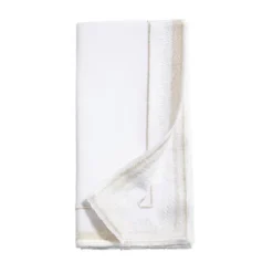 Saro Lifestyle Elegant Embroidery Detail Napkin (Set Of 4)