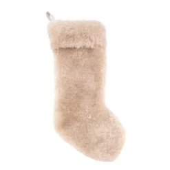 Saro Lifestyle Cozy Delight Lamb Fur Stocking -Saro Lifestyle GUEST 9a9e038e 4586 4224 bc16 b6e48cf4d253