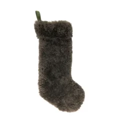Saro Lifestyle Cozy Delight Lamb Fur Stocking -Saro Lifestyle GUEST 9bb369b0 eaa5 48b4 86eb b2e2541c5f16