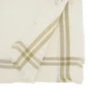 Saro Lifestyle Trendy Fringed Stripe Table Runner, Beige, 13"x72"
