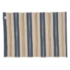Saro Lifestyle Striped Placemat, 14"x20" Oblong, Periwinkle Blue (set Of 4 Pcs)