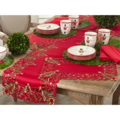 Saro Lifestyle Christmas Tree Placemat (Set Of 4)