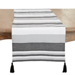 Saro Lifestyle Pleated Perfection Table Runner, Gray, 16"x72" -Saro Lifestyle GUEST a1e2b848 2a5a 4eb2 a1ef dd7648747a62