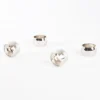 Saro Lifestyle Round Shape Napkin Ring (Set Of 4), Silver