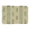 Saro Lifestyle Table Placemats With Dash Line Design (Set Of 4), Ivory
